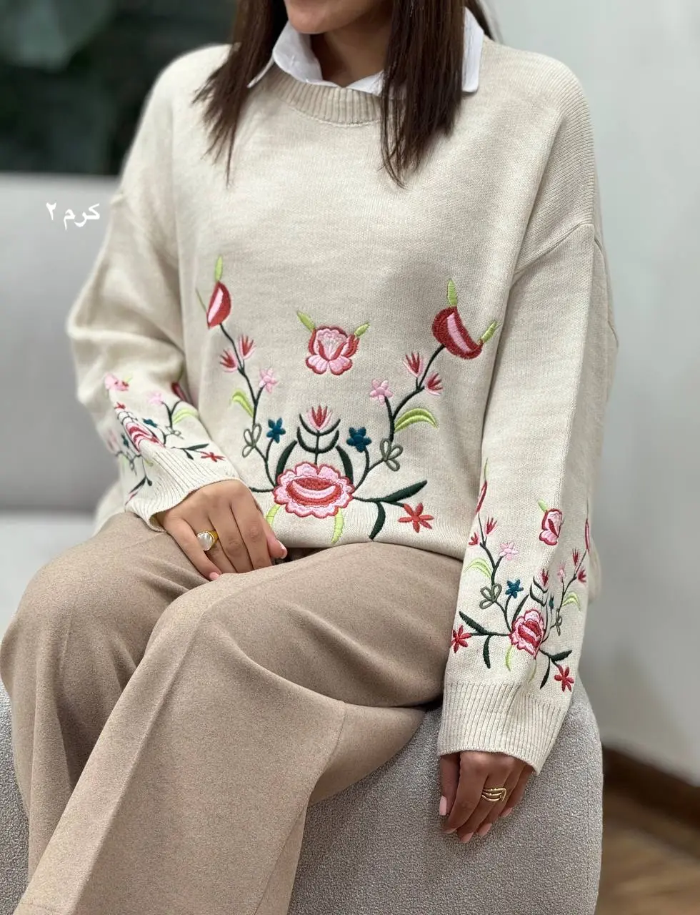 پلیور بافت ترک گلدوزی مانیسا